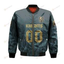 Vegas Golden Knights Bomber Jacket 3D Printed Team Logo Custom Text And Number