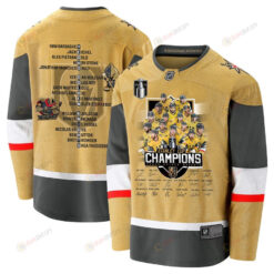 Vegas Golden Knights Celebrating Vegas' Championship 2023 Stanley Cup Men Jersey - Yellow