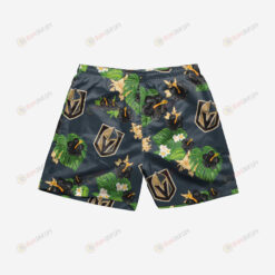 Vegas Golden Knights Floral Hawaiian Men Shorts Swim Trunks - Print Shorts