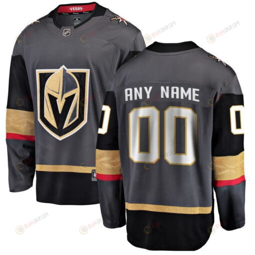 Vegas Golden Knights Home Breakaway Custom Jersey - Black