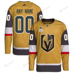 Vegas Golden Knights Stanley Cup 2023 Final Patch Home Breakaway Custom Men Jersey - Gold