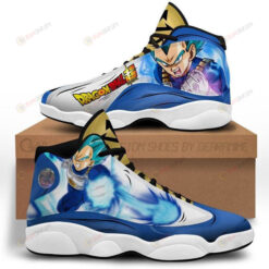 Vegeta Blue Dragon Ball Air Jordan 13 Shoes Sneakers In Blue