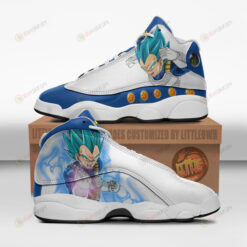 Vegeta Dragon Ball Shoes Super Saiyan Blue Anime Air Jordan 13 Shoes Sneakers