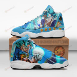 Vegito Blue Shoes Dragon Ball Anime Air Jordan 13 Shoes Sneakers