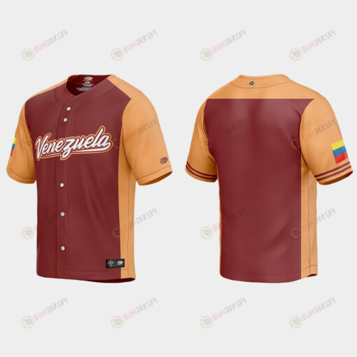 Venezuela Baseball 2023 World Baseball Classic Jersey - Burgundy