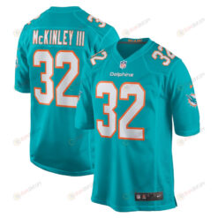 Verone McKinley III 32 Miami Dolphins Men's Jersey - Aqua