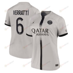 Verratti 6 Paris Saint-Germain Women 2022/23 Away Jersey - Black