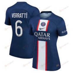 Verratti 6 Paris Saint-Germain Women 2022/23 Home Player Jersey - Blue