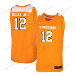 Victor Bailey Jr. 12 Tennessee Volunteers Elite Basketball Men Jersey - Orange White