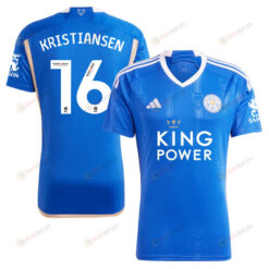 Victor Kristiansen 16 Leicester City FC 2023/24 Home Men Jersey - Blue