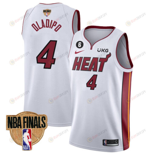 Victor Oladipo 4 Miami Heat Final Champions 2023 Swingman Jersey - White