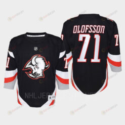 Victor Olofsson 71 Buffalo Sabres 2022-23 Goathead Third Player Youth Jersey Black