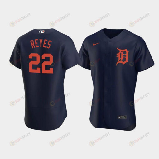 Victor Reyes 22 Detroit Tigers Navy Alternate Jersey Jersey