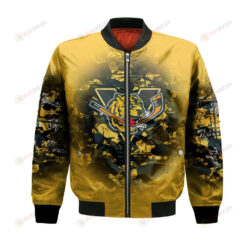 Victoriaville Tigres Bomber Jacket 3D Printed Camouflage Vintage