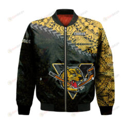 Victoriaville Tigres Bomber Jacket 3D Printed Grunge Polynesian Tattoo