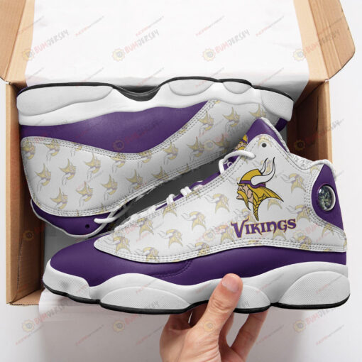 Vikings Purple Air Jordan 13 Sneakers Sport Shoes