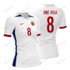 Vilde B?e Risa 8 Norway 2023 Women Away Jersey - White - All Over Printed Jersey