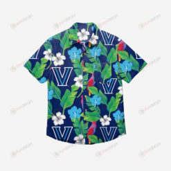 Villanova Wildcats Floral Button Up Hawaiian Shirt