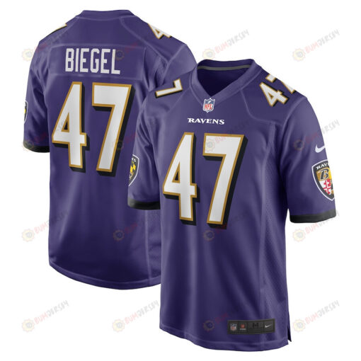 Vince Biegel Baltimore Ravens Player Game Jersey - Purple