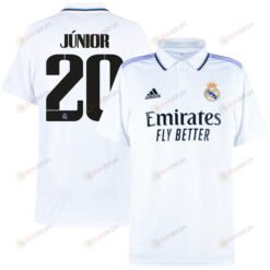 Vin?cius J?nior 20 Real Madrid 2022/23 Home Men Jersey - White