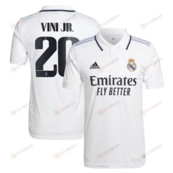 Vinicius Junior 20 Real Madrid Men 2022/23 Home Player Jersey - White