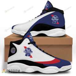 Vintage Pabst Blue Ribbon Beer Logo Pattern Air Jordan 13 Shoes Sneakers