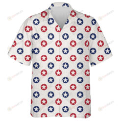 Vintage Polka Dot With American Stars Pattern Hawaiian Shirt