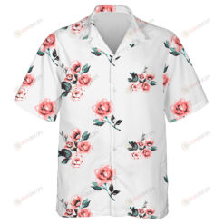 Vintage Traditional Roses Brunch Beautiful Bouquet Themed Design Hawaiian Shirt