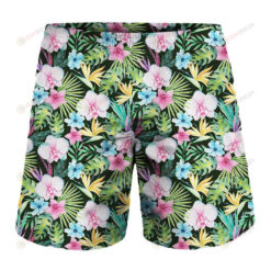 Vintage Tropical Jungle Hawaiian Print Men'S Shorts - Print Shorts