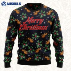 Violin Christmas Ugly Sweaters For Men Women Unisex