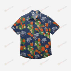 Virginia Cavaliers 2019 Mens Basketball National Champions Floral Button Up Hawaiian Shirt