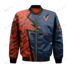 Virginia Cavaliers Bomber Jacket 3D Printed Abstract Pattern Sport