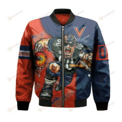 Virginia Cavaliers Bomber Jacket 3D Printed Football