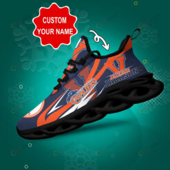 Virginia Cavaliers Logo Line Pattern Custom Name 3D Max Soul Sneaker Shoes