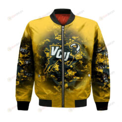 Virginia Commonwealth Rams Bomber Jacket 3D Printed Camouflage Vintage