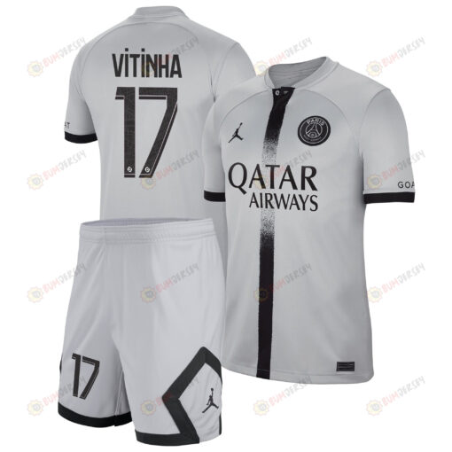 Vitinha 17 Paris Saint-Germain Away Kit 2022-23 Men Jersey - Black