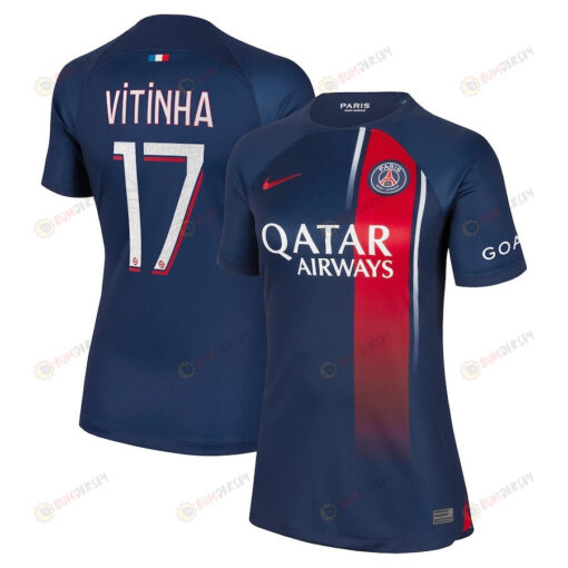 Vitinha 17 Paris Saint-Germain Women 2023/24 Home Jersey - Navy