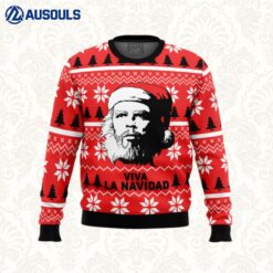 Viva La Navidad Che Guevara Ugly Sweaters For Men Women Unisex