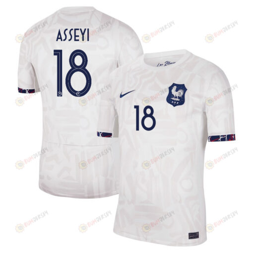 Viviane Asseyi 18 France Women's National Team 2023-24 Away Men Jersey