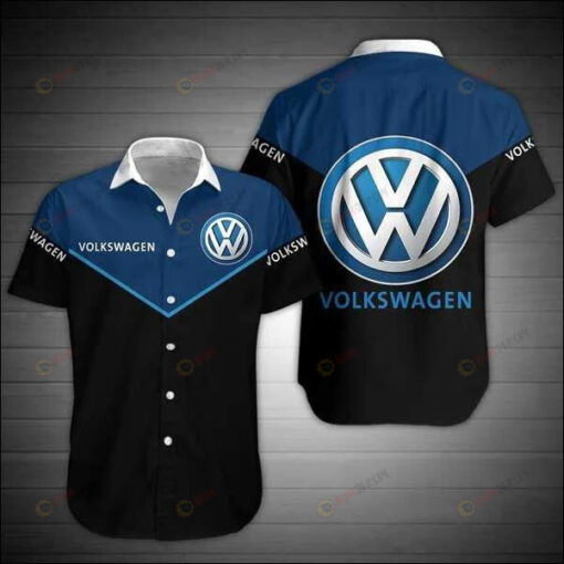 Volkswagen Curved Hawaiian Shirt Dnstyles Beach Short Sleeve