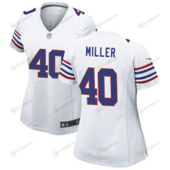 Von Miller 40 Buffalo Bills Women's Game Jersey - White Jersey