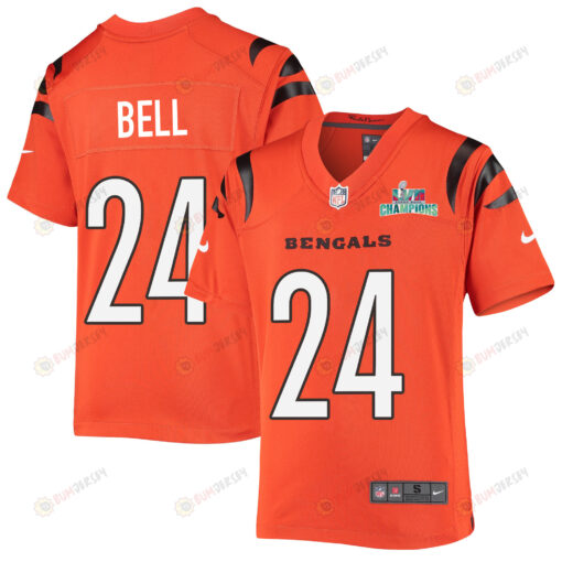 Vonn Bell 24 Cincinnati Bengals Super Bowl LVII Champions Youth Alternate Game Jersey - Black