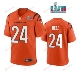 Vonn Bell 24 Cincinnati Bengals Super Bowl LVII Men's Jersey- Orange