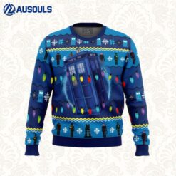 WHO'S Outside Doctor Who Ugly Sweaters For Men Women Unisex