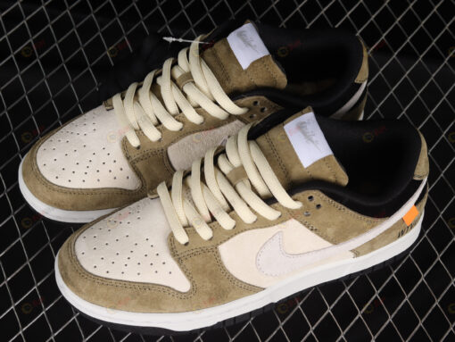 WTVUA x Nike SB Dunk Low Beige/Green/White-Black Shoes Sneakers