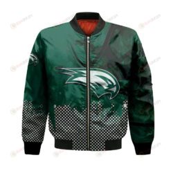 Wagner Seahawks Bomber Jacket 3D Printed Basketball Net Grunge Pattern