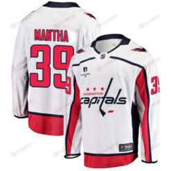 Washington Capitals Anthony Mantha 39 Away 2022 Stanley Cup Playoffs Breakaway Men Jersey - White