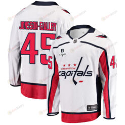 Washington Capitals Axel Jonsson-Fjallby 45 Away 2022 Stanley Cup Playoffs Breakaway Men Jersey - White