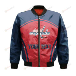 Washington Capitals Bomber Jacket 3D Printed Custom Text And Number Curve Style Sport