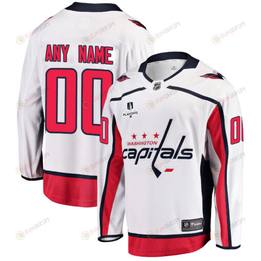 Washington Capitals Custom Away 2022 Stanley Cup Playoffs Breakaway Men Jersey - White